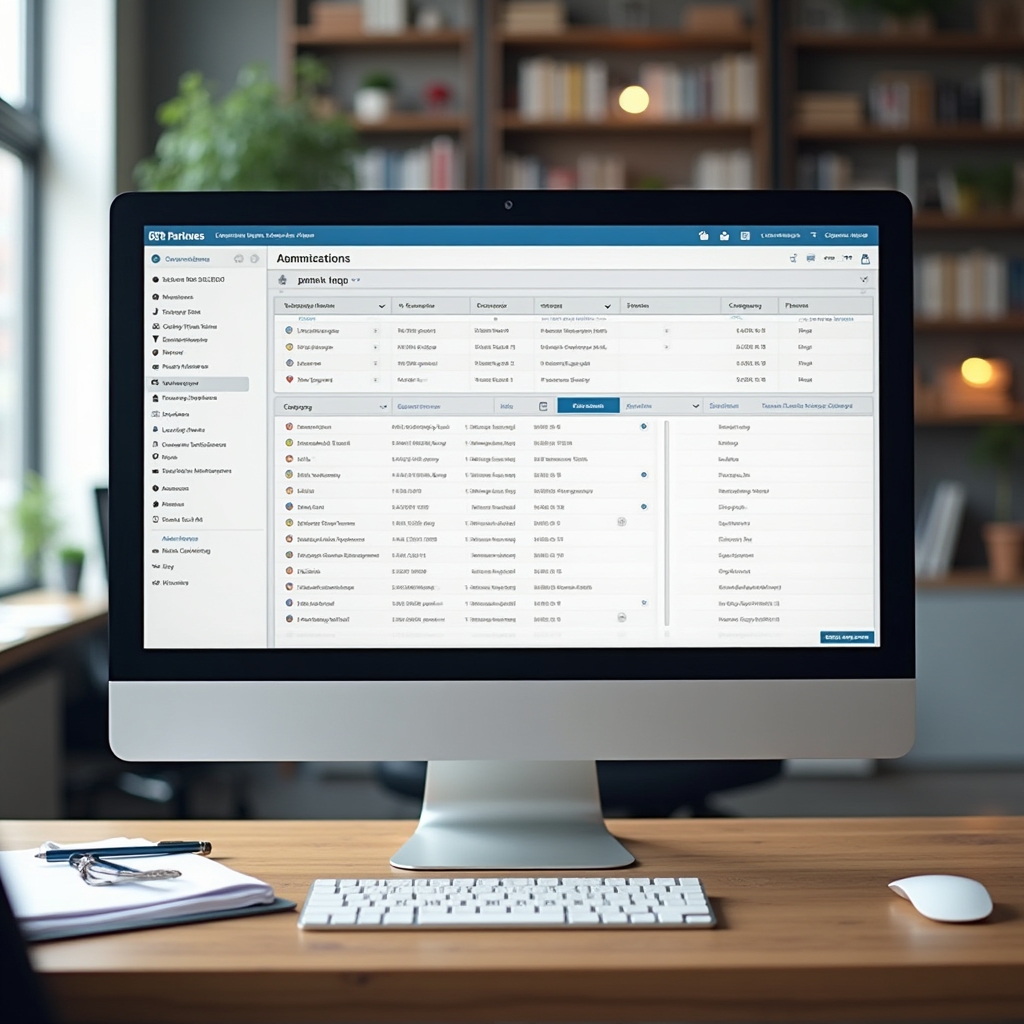 Pannello di configurazione software parcheggio con impostazioni personalizzabili